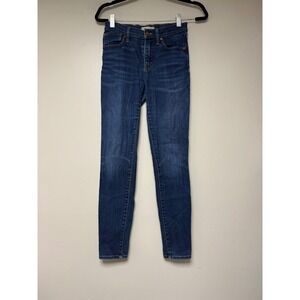 Madewell 8" High Rise Skinny Skinny Jeans‎ Dark Wash Denim Size 25